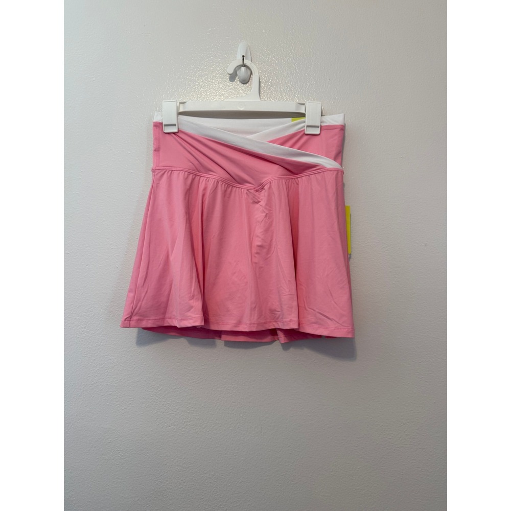 All in Motion Womens Knit Skort Pink Crossover Waist Active Skirt Size M NWT